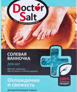 DOCTOR SALT Vanniņa kājām Dezodorējoša ar atvēsinošu efektu, 100 g