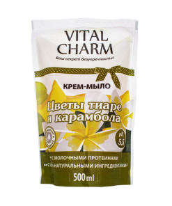 VITAL CHARM Жидкое мыло Цветы тиаре и карамбола, 500 мл