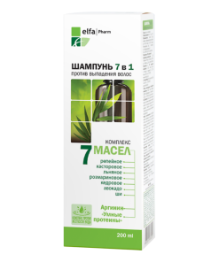 ELFA PHARM Šampūns 7in1, 7 eļļas, 200 ml