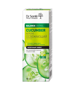DR. SANTE CUCUMBER BALANCE CONTROL Atsvaidzinošs krēms ādai zem acīm, 15 ml