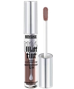 LUXVISAGE Šķidrās matētas acu ēnas Matt Tint Waterproof 12H, 110. tonis, 3 g