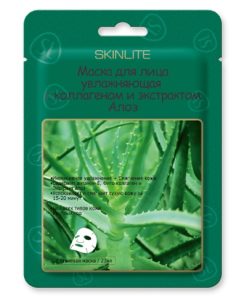 SKINLITE Mitrinoša sejas maska ar kolagēnu un alvejas ekstraktu, 1 gb