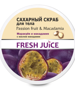 FRESH JUICE Cukura skrubis ķermenim Marakuja & Makadāmija, 225 ml