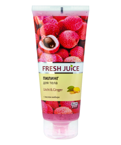 FRESH JUICE Pīlings ķermenim Līčijas & Ingvers, 200 ml