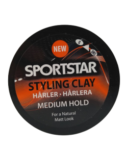 SPORTSTAR Styling Clay Vidējas noturības matu veidošanas līdzeklis, 50 ml