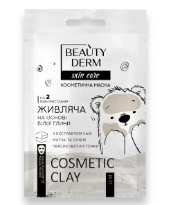 BEAUTYDERM Kosmētiskā maska uz balto mālu bāzes “Barojoša”, 12 ml