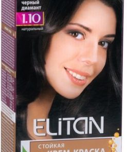 ELITAN  Permanent Hair Color Cream Matu krēmkrāsa 1.10 Melnais dimants, 50/50/30 ml