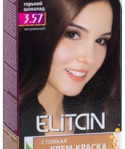 ELITAN Permanent Hair Color Cream Matu krēmkrāsa 3.57 Rūgtā šokolāde, 50/50/30 ml