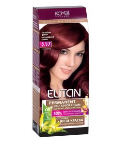 ELITAN Permanent Hair Color Cream Matu krēmkrāsa 5.57 Šokolādes granātābols, 50/50/30 ml