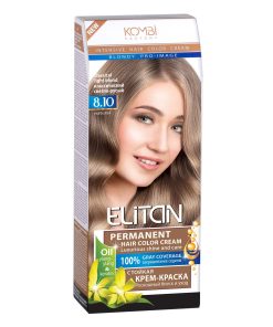 ELITAN Permanent Hair Color Cream Matu krēmkrāsa 8.10 Klasisks gaiši brūns, 50/50/30 ml