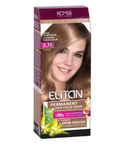 ELITAN Permanent Hair Color Cream Matu krēmkrāsa 8.38 Saksijas bēša gaiši brūns, 50/50/30 ml