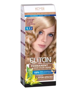 ELITAN Permanent Hair Color Cream Matu krēmkrāsa 9.32 Zviedru gaiši gaiši brūns, 50/50/30 ml