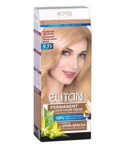 ELITAN Permanent Hair Color Cream Matu krēmkrāsa 9.35 Vaniļas gaiši gaiši brūns, 50/50/30 ml