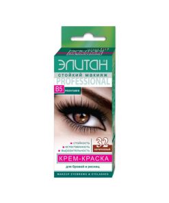 ELITAN Krēmkrāsa uzacīm un skropstām №32 Brūna, 5 ml