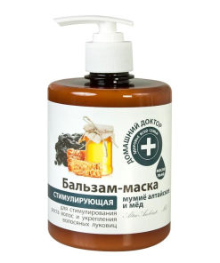 DOMAŠŅIJ DOKTOR Balzams-maska Stimulējošs Altajas mūmijs un medus, 500 ml