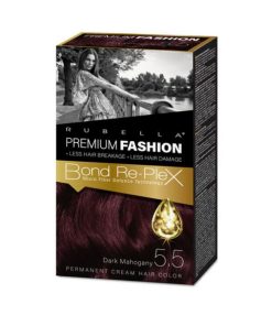 RUBELLA PREMIUM FASHION Стойкая крем-краска для волос Тёмный махагон 5.5, 50/50/30 мл