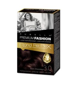 RUBELLA PREMIUM FASHION Стойкая крем-краска для волос Тёмный шоколад 3.0, 50/50/30 мл