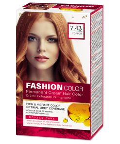 RUBELLA FASHION COLOR Крем-краска Медный 7.43, 50/50/15 мл
