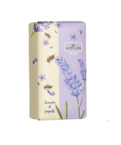 HAPPY LIFE Cietās ziepes Lavanda un propoliss, 180 g