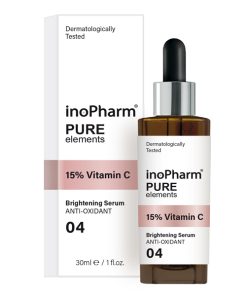 INOPHARM PURE ELEMENTS Veido serumas su 15% vitamino C, 30 ml