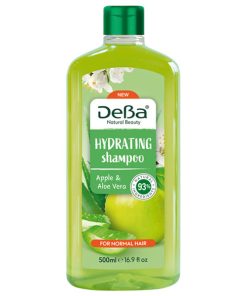 DeBa NATURAL BEAUTY Увлажняющий шампунь с яблоком и алоэ вера, 500 мл