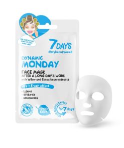 7DAYS Sejas maska Možā pirmdiena ar vītola mizas un kakao pupiņu ekstraktiem, 28 g
