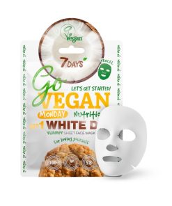 7DAYS GO VEGAN Auduma yummy sejas maska Monday White Day, 25 g
