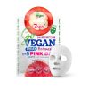 7DAYS GO VEGAN Lakštinė veido kaukė Vaisinė Penktadienis Pink Day, 25 g