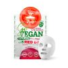 7DAYS GO VEGAN Lakštinė veido kaukė Šeštadienis Raudonoji diena, 25 g