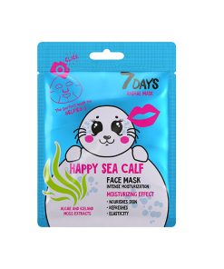 7DAYS ANIMAL Sejas maska Happy Sea Calf ar jūras aļģu un islandes ķērpja ekstraktiem, 28 g