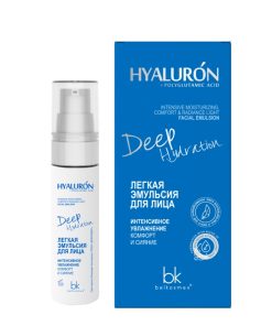 HYALURON Deep Hydration Легкая эмульсия для лица интенсивное увлажнение комфорт и сияние, 30 г
