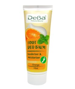 DeBa NATURAL BEAUTY Pēdu balzams ar urīnvielu, mandeļu eļļu un piparmētru, 75 ml