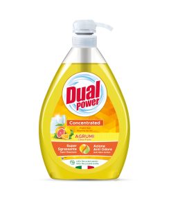 DUAL POWER Koncentrēta trauku mazgāšanas želeja Citrusaugļi, 1 l