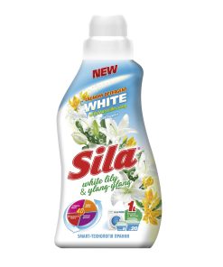 SILA White Šķidrais mazgāšanas līdzeklis baltiem audumiem, 1 l