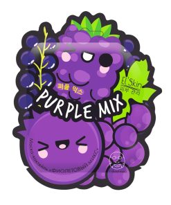 EL'SKIN Auduma sejas maska-kokteilis “Violetais mikss”, 1 gab.