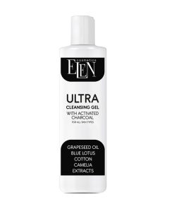 ELEN COSMETICS Ultraattīroša sejas mazgāšanas želeja ar aktivēto ogli, 200 ml