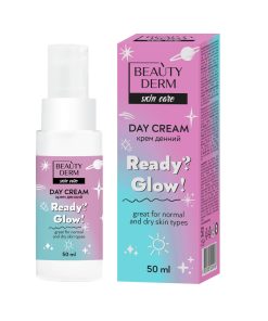 BEAUTYDERM Dienas krēms sejai Ready?Glow!, 50 ml