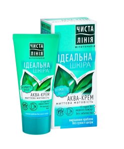 ČISTAJA ĻIŅIJA Akva-krēms Momentāns matējums Ideāla āda, 50 ml