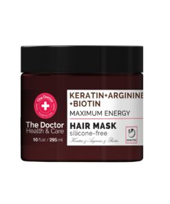 THE DOCTOR HEALTH & CARE Matu maska Maksimālā enerģija, Keratīns + Arginīns + Biotīns, 295 ml