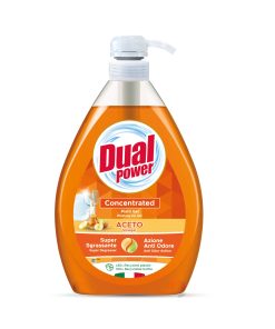 DUAL POWER Koncentrēta trauku mazgāšanas želeja Ābolu etiķis, 1 l