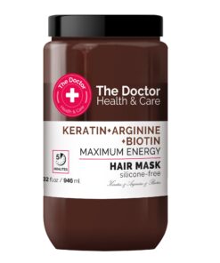 THE DOCTOR HEALTH & CARE Matu maska Maksimālā enerģija, Keratīns + Arginīns + Biotīns, 946 ml