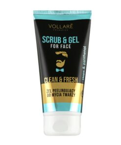 VOLLARE Attīroša sejas želeja-skrubis vīriešiem, 150 ml