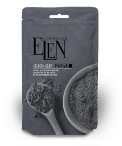 ELEN COSMETICS Melnais māls ar aktivēto ogli un alvejas ekstraktu, 40 g