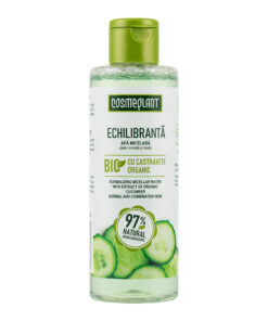COSMEPLANT Normalizējošs micelārais ūdens ar organiskā gurķa ekstraktu, 200 ml