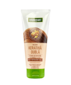 COSMEPLANT Balzams bojātiem matiem “Dubultais keratīns” ar A, B5, E vitamīniem, 200 ml