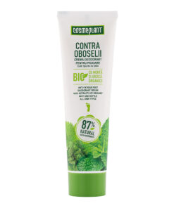 COSMEPLANT Dezodorējošs kāju krēms noguruma mazināšanai ar organiskās piparmētras un nātres ekstraktiem, 100 ml