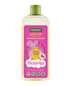COSMEPLANT VICTORITA Bērnu šampūns “Viegla ķemmēšana” ar zemeņu lapu ekstraktu, 250 ml