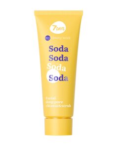7DAYS MY BEAUTY WEEK Dziļi attīrošs sejas skrubis Soda, 80 ml