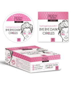 BEAUTYDERM Bye Bye Dark Circles Rozā hidrogela acu patči, 60 gab.