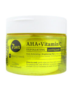 7DAYS MY BEAUTY WEEK Noloboši pīlinga diski sejai AHA+Vitamin C, 50 gab., 150 ml